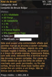Anel do Bruce EXO PA - Helioboros - Dofus