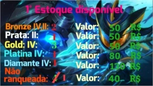 Contas de League of Legends escolha o seu tipo ideal! LOL