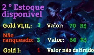 Contas de League of Legends escolha o seu tipo ideal! LOL