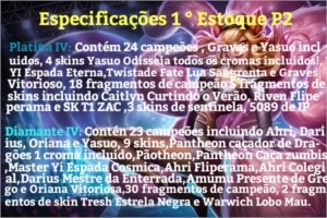 Contas de League of Legends escolha o seu tipo ideal! LOL