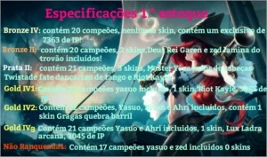 Contas de League of Legends escolha o seu tipo ideal! LOL