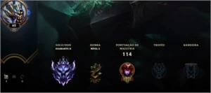 Conta diamante 3 - League of Legends LOL