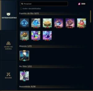 Conta league of legends 1400 skins + skins no valorant 76 LOL