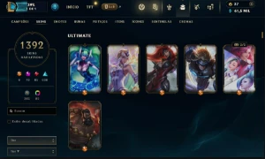 Conta league of legends 1400 skins + skins no valorant 76 LOL