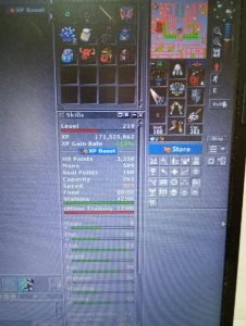 vendo EK yubra lvl 219 com todo itens juntos - Tibia
