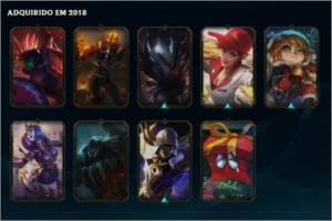 Conta atualmente d1 60 pdl e com borda de mestre pra toda s9 - League of Legends LOL