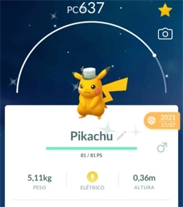 Pikachu de Evento Shiny - Pokémon Go