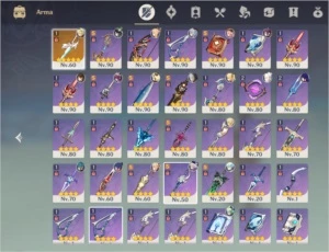 Conta Genshin, Ar57, Yomia, Baal, Zhongli, Ganyu, Venti, Mon - Genshin Impact