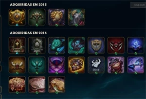 CONTA COM RAMMUS REI, KAYLE JUIZA, JANNA VITORIOSA ETC. - League of Legends LOL