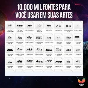 Designer Pack - Fontes ( +10.000 Para Usar Em Seus Projetos) - Serviços Digitais