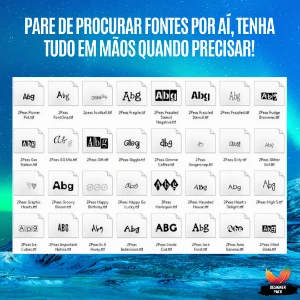 Designer Pack - Fontes ( +10.000 Para Usar Em Seus Projetos) - Serviços Digitais