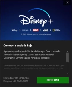 DISNEY PLUS - 1 MÊS - CONTA PRIVADA - Gift Cards