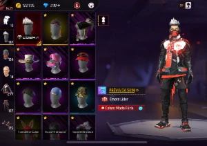 conta free fire com angelical, armas evolutivas e muito mais
