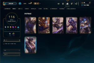 Conta Bronze 3 com TODOS os Champs e 116 Skins - League of Legends LOL
