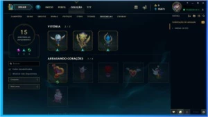 VENDO CONTA DO LOL COM 322 SKINS LVL 80 UNRANKED ATUALMENTE - League of Legends