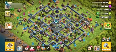 Vila CV 13 bem upada - Clash of Clans