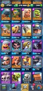 Conta Clash Royale Nível 13 + 230K Gold + Cartas