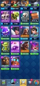 Conta Clash Royale Nível 13 + 230K Gold + Cartas