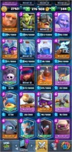 Conta Clash Royale Nível 13 + 230K Gold + Cartas