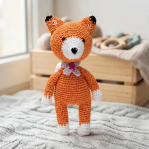Raposa Mãe Amigurumi - Artesanato e Personalizados