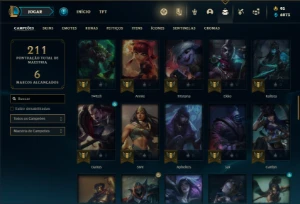 Conta prata 3 com 75 Champs e 42 Skins ( MAIN ADC ) - League of Legends LOL