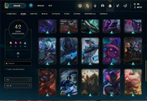 Conta prata 3 com 75 Champs e 42 Skins ( MAIN ADC ) - League of Legends LOL