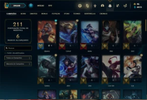 Conta prata 3 com 75 Champs e 42 Skins ( MAIN ADC ) - League of Legends LOL
