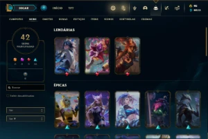 Conta prata 3 com 75 Champs e 42 Skins ( MAIN ADC ) - League of Legends LOL