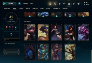 Conta prata 3 com 75 Champs e 42 Skins ( MAIN ADC ) - League of Legends LOL