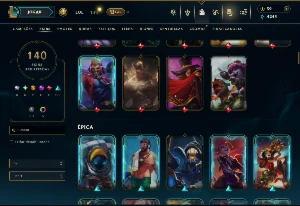Unranked com 140 Champs e 140 Skins ( ADC / MID / JG ) - League of Legends LOL