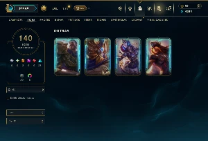 Unranked com 140 Champs e 140 Skins ( ADC / MID / JG ) - League of Legends LOL