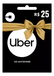 uber gift card 25 R$ envio automatico ok - Gift Cards