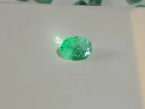 Esmeralda colombiana ótima oval 1,10 cts - Artesanato e Personalizados