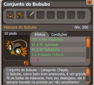 Conjunto bubudo (HELIO/SPI) - Dofus