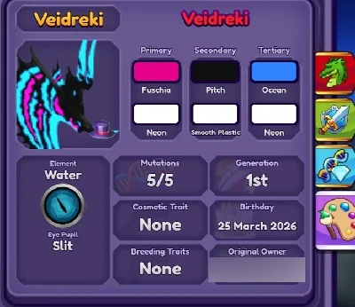 Veidreki FM, Gen 1, vapor wave themed Dragon adventures/DA - Roblox