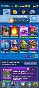 CONTA DE CLASH ROYALE LVL 13 400k ouro e 1500 gemas