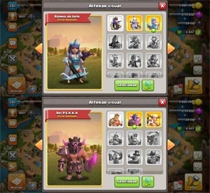 CV14 FULL 100% 3 PAISAGENS 7 MIL GEMAS TROCA NICK DADOS - Clash of Clans