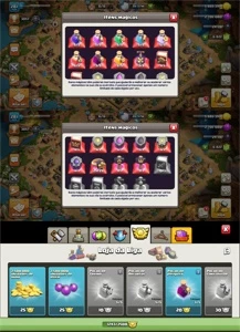 CV14 FULL 100% 3 PAISAGENS 7 MIL GEMAS TROCA NICK DADOS - Clash of Clans