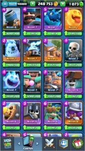 Conta Clash Royale nível 11, arena lendária
