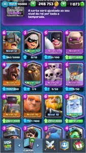 Conta Clash Royale nível 11, arena lendária