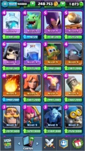 Conta Clash Royale nível 11, arena lendária