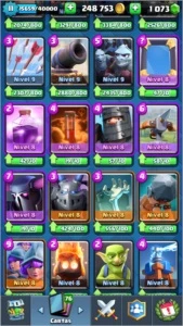 Conta Clash Royale nível 11, arena lendária