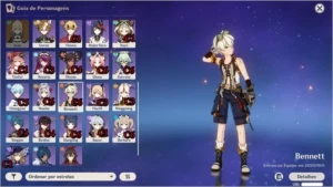 Conta Genshin Impact, AR 57, 5*(10 personagens) 4* (Todos)