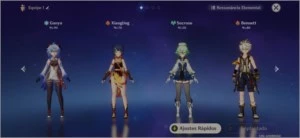 AR54- DILLUC, GANYU, KEQING, ARATAKI ITTO,QIQI - Genshin Impact