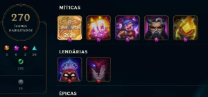 Conta LOL 283 SKINS Ultimate e Lendária + Valorant com skins - League of Legends