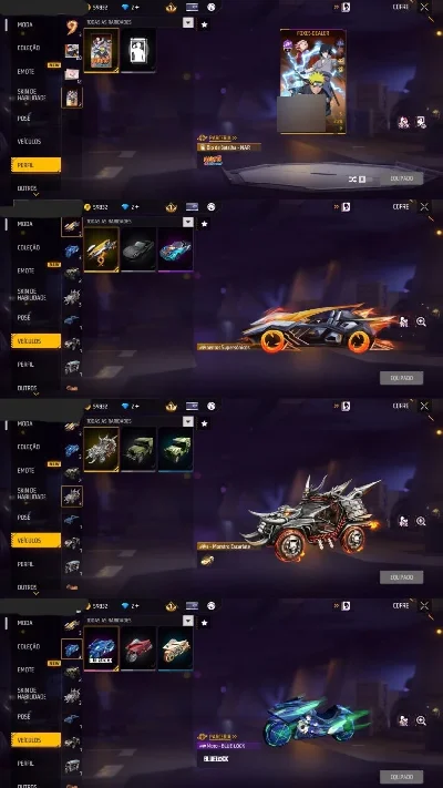 Conta Free Fire Nível 34 Com Várias Skins, Itens, Armas.