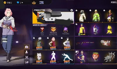 Conta Free Fire Nível 34 Com Várias Skins, Itens, Armas.