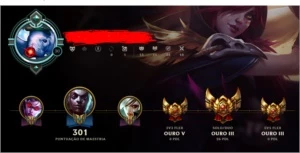 Conta LoL Todos Campeões + skins + gold todas as filas - League of Legends