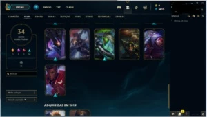Conta LOL Plat 3 lv217 - League of Legends