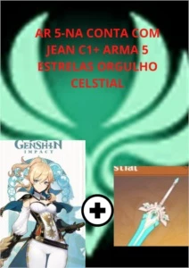 ✨Conta com JEAN C1 e orgulho celestial AR 5 ✨ - Genshin Impact